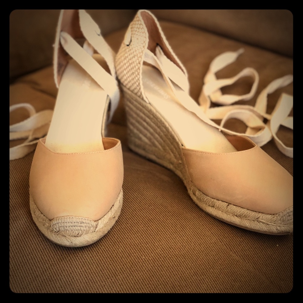 Soludos nude scrappy espadrilles size 11.